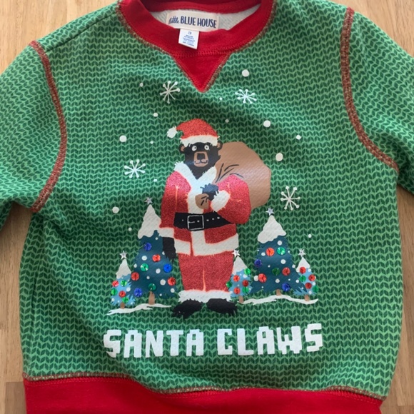 Little blue House by Hatley christmas sweat-shirt - Picture 2 of 3